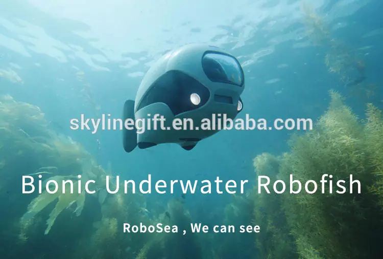 ROBOSEA BIKI Submersible Wireless Remote Control Underwater Drone with 4K HD Camera WIFI Connection Bionic Design Fish Robot Pet