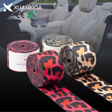 Custom Leopard Print Racing Car Seat Belts for Porsche