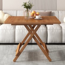 Space-Saving Bamboo Folding Coffee Table