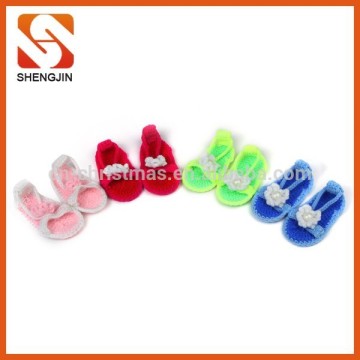 Wholesale multi color summer handmade crochet baby sandals