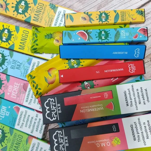 2020 New Best Selling Wholesale Fruit Vape Pen Disposable Original Puff Bar Pluse Packaging for 300 to 500 Puffs
