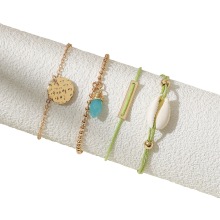 Wholesale Hand Woven Shell Bracelet Set for Women