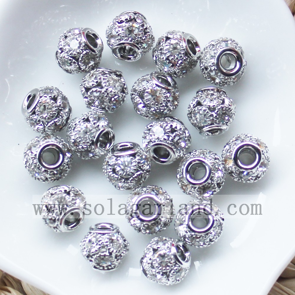 Loose Spacer Round Charms