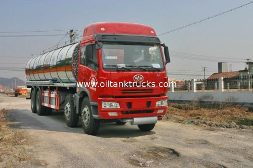 Dongfeng 8x4 Faw Chemical Liquid Tank Truck Capacity 24700l For Fuel Transport