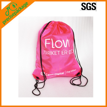 cute kids nylon drawstring backpack for tour