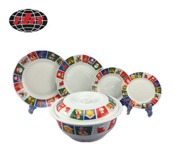 Round Ceramics Charger Plate Set