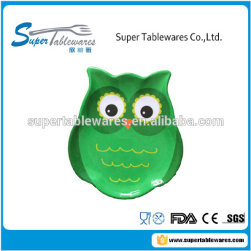 Kindergarten Owl Shaped Plate For Kids Lunch Dinner