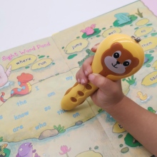 Hot Selling Kids Educational Toy: Bear Shape Story Books with Audio Pen and Recording Stickers