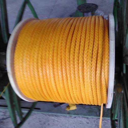 Cuerda de amarre de cable UHMWPE de 12 hilos Strand Yellow