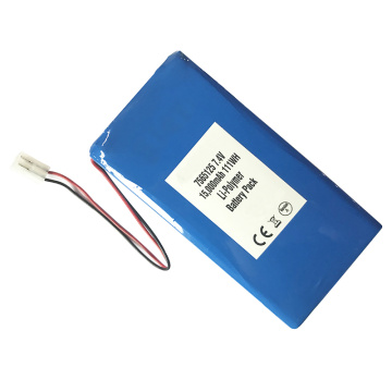High Discharge Rate 7565125 7.4V 15000mAh Lipo Battery