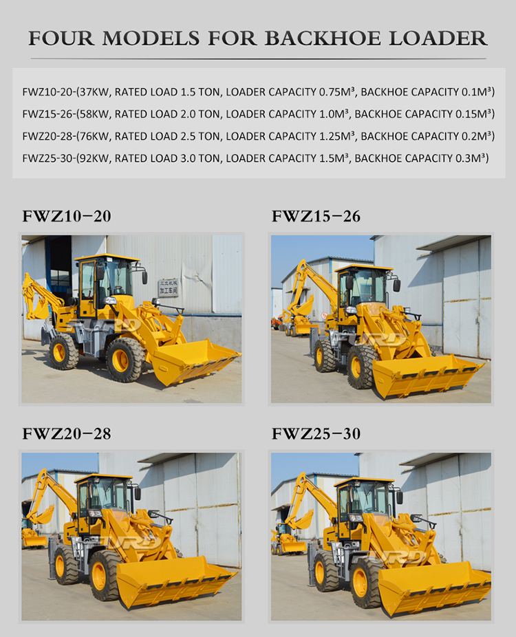 3-6 Ton Top Quality Backhoe Loader