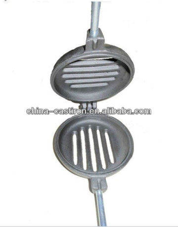 cast iron double side grill pan