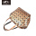 Geometric PU golden color waterproof luxury handbag