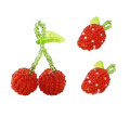 Μόδα Γυναικείες Γλυκές Χάντρες Φρούτα Κρεμαστό Κρεμαστό Κεράσι Φράουλα Πράσινο Φρούτα Σκουλαρίκια DIY Αξεσουάρ
