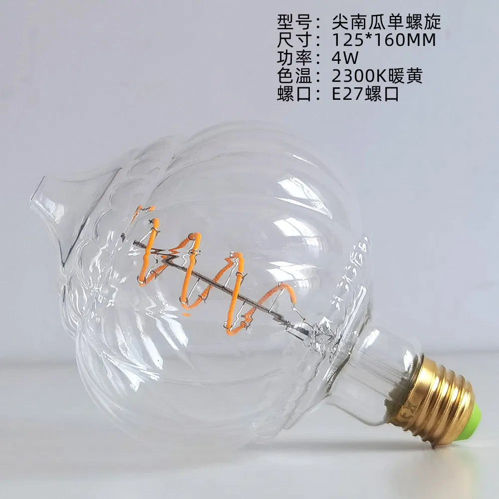 Large Circle Shape Amber LED Filament Decorative Lamp