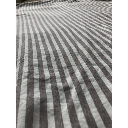 polyester cationic  Stripe fabric for bedsheet