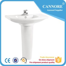 BATHROOM CERAMIC PEDESTAL BASIN