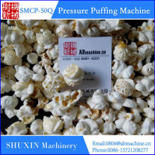 Corn puffing machine with high capacity puffing machine