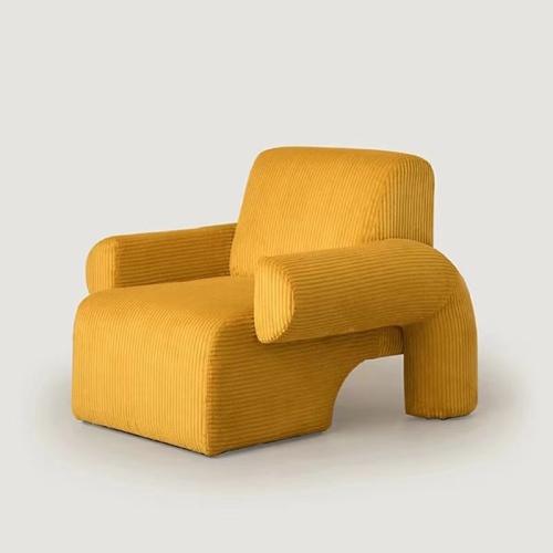Σκανδιναβική δημιουργική ενιαία καναπέ ελαφριά πολυτελή απλή σύγχρονη ins ρετρό αναψυχή καρέκλα corduroy ύφασμα τεμπέλης καναπές