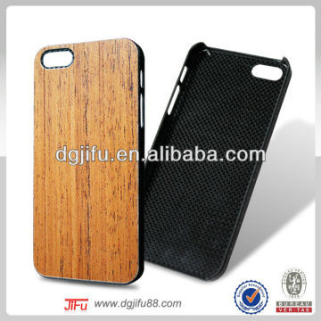 For carbon fiber iPhone 5 case with wood pattern,for iPhone5 bamboo wood case