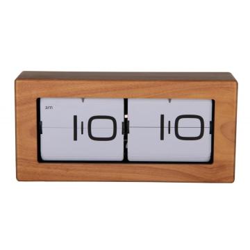 Reloj de cajas de madera de madera.