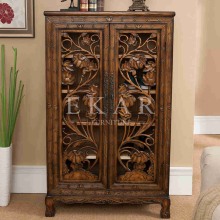 Bench Wood Shoe Rack Shabby Chic Home Decor Vintage Carved Wooden Shelves