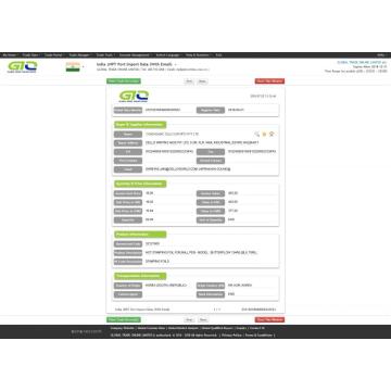 Caneta esferográfica Importar informações comerciais do mercado da Índia