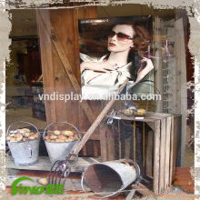 New Style Shop Rustic Vintage Window Display For Props and Decorations