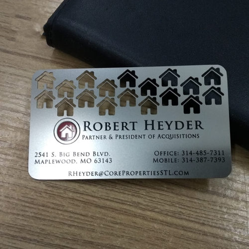 OEM Custom Design Logo Metal Business Name Cards