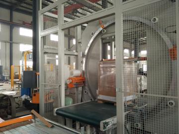 Automatic horizontal ring wrapping machine