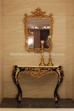 Shenzhen furniture hobby lobby table italian console table with mirror