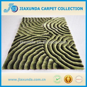 Polyester home shaggy luxury pattern carpet