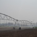 A translational irrigation machine with a straightening system, reliable operation, and high transmission accuracy Aqualine