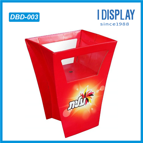 Hot sell dump bins cardboard display standing for shopping mall