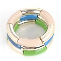 2015 unieke stijl Europese mode kleuren kunststof metalen Bangle