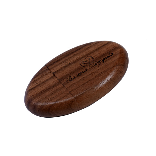 Oval Wooden USB Flash Drive Wholesale