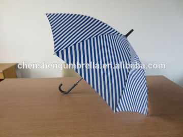 Blue And White Straight Korean Umbrella