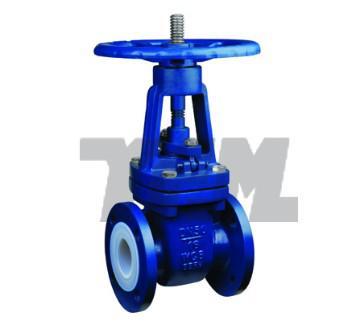 Rising stem FEP lined flange gate valve manufacturer