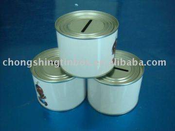 round coin tin box