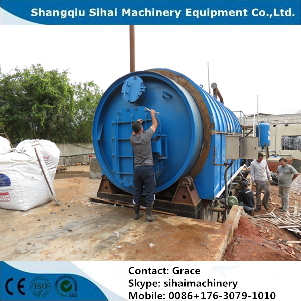 used car tire recycling to oil machine