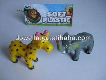 Soft plastic toy animals/Soft toy vinyl animals