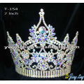 Tiaras de concurso corona cristal AB