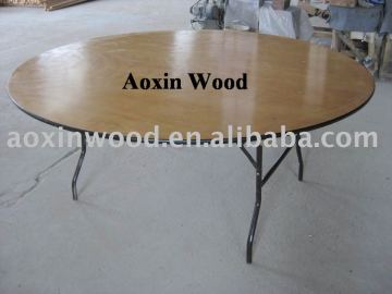 Plywood round folding Table