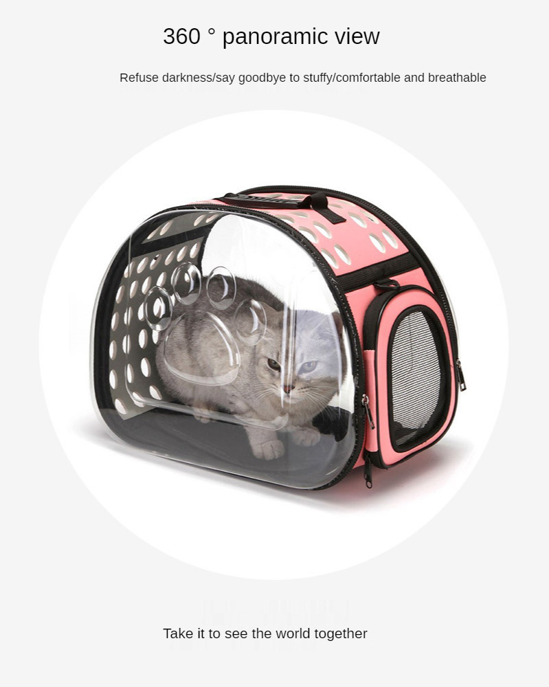 Pet Supplies New Transparent Bag Space Capsule Pet Backpack Portable Pet Cat Outing Bag