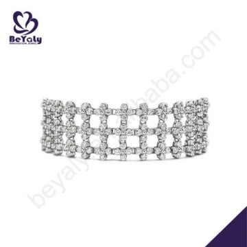 hot sale costume silver jewelry silver mesh bracelet