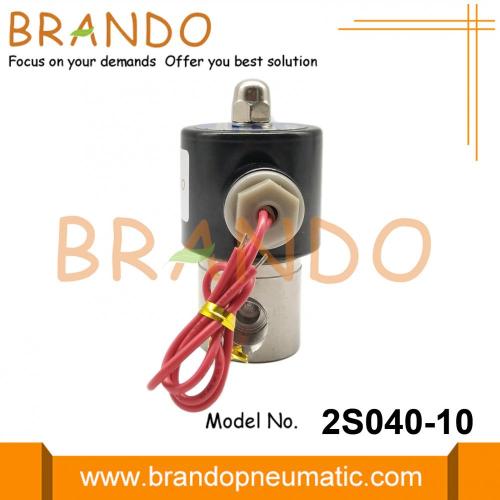 Válvula solenoide de acero inoxidable de acción directa 2S040-10 G3 / 8 &#39;&#39;