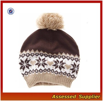 XJ0663/Jacquard knit acrylic hat / acrylic beanie knit hat