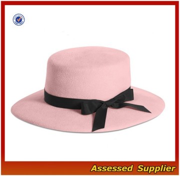 XJ0780/Boater hat for young girl / felt boater hat wool hat