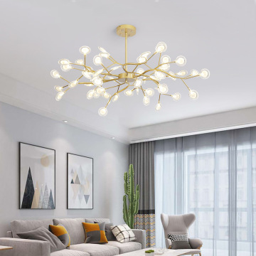 Copper Pedant Light with Crystal Glass for Indoor LED Lighting - Golden Pendant Lamp