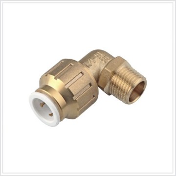 Male Elbow brass swivel ferrule nipple fittings